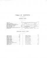 Table of Contents, Douglas County 1914 Microfilm